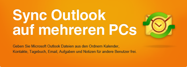 Geben Sie Microsoft Outlook Dateien aus den Ordnern Kalender, Kontakte, Tagebuch, Email, Aufgaben und Notizen für andere Benutzer frei.