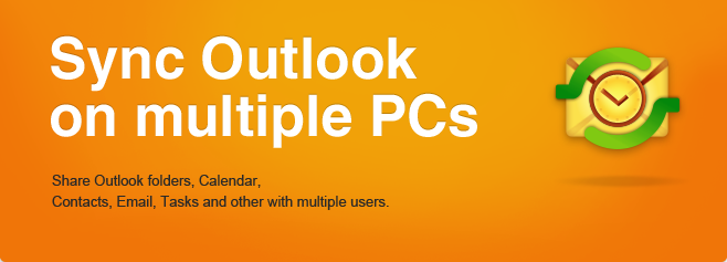 Sync and share Outlook Calendar, Contacts and other folders. Microsoft Outlook sharing software.