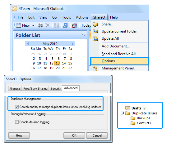 Advanced duplicate management